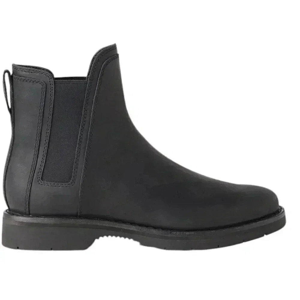 Roots Junction Chelsea Leather Boot Black Bootie Size 7